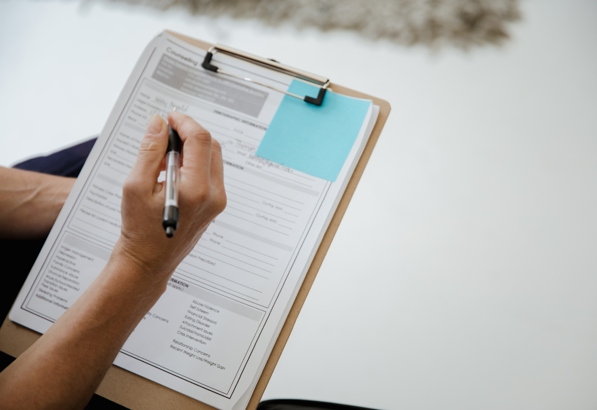 Job Applicant Answering Personality Test.