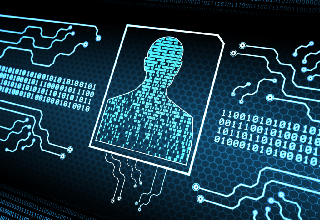 Cyber People Security 3D Background